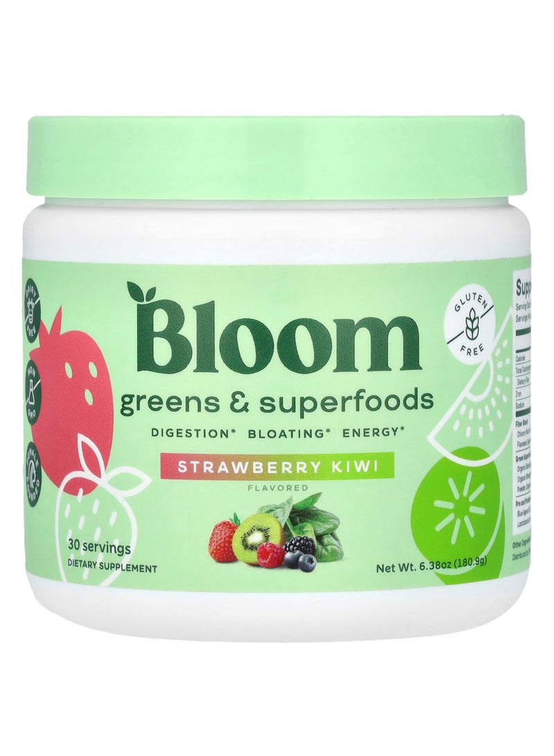 Greens & Superfoods, Strawberry Kiwi, 6.38 oz (180.9 g)